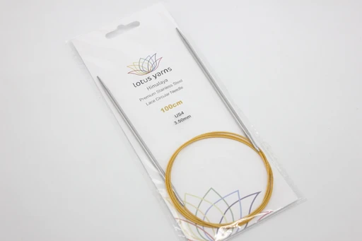 Спицы Lotus Yarns HIMALAYA круговые металлические 100 см 3,5 мм, 100 см 3,5 мм